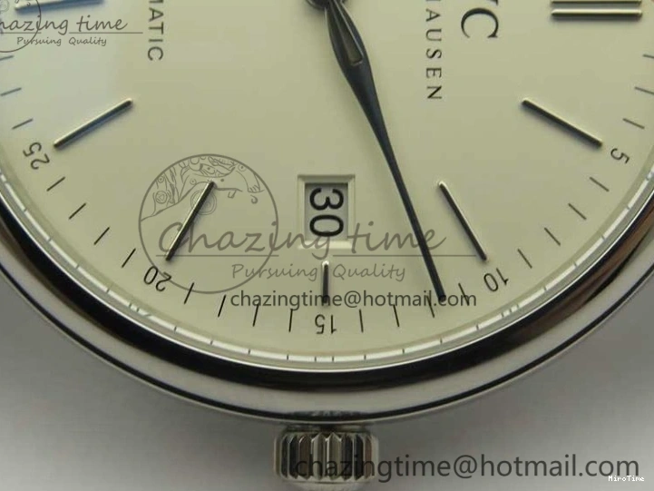 MIROTIME 0520 Portofino Automatic SS MKF 1:1 Best Edition White Dial On Black Leather Strap MIYOTA 9015 V Original 7204